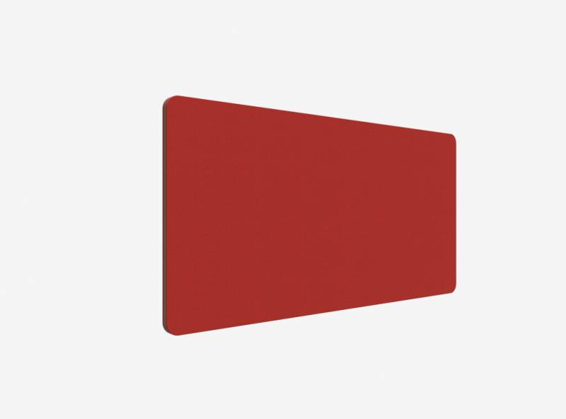Lintex Edge Table bordskærmvæg 140x70cm rød med mørkegrå liste