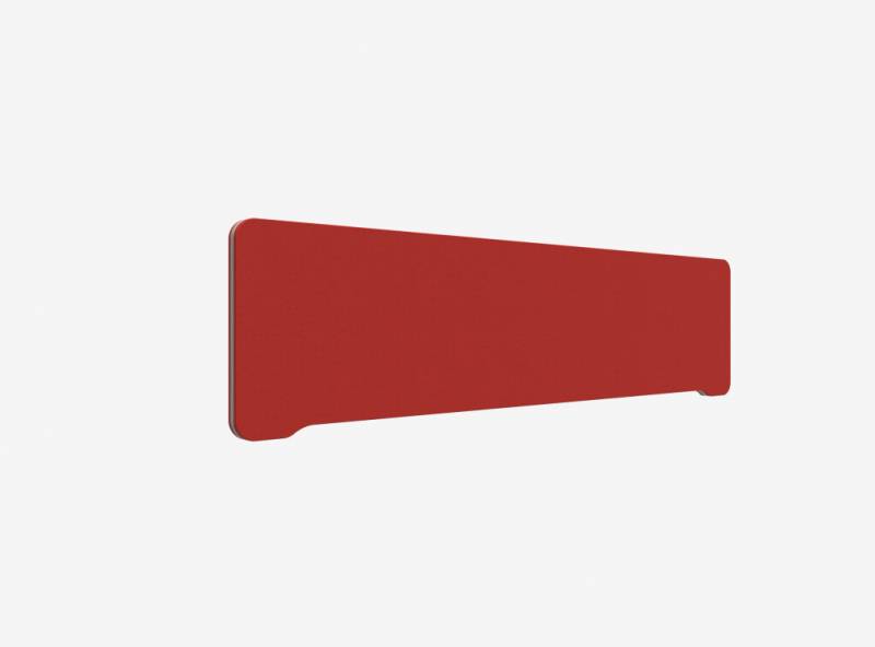 Lintex Edge Table bordskærmvæg 160x40cm rød med grå liste