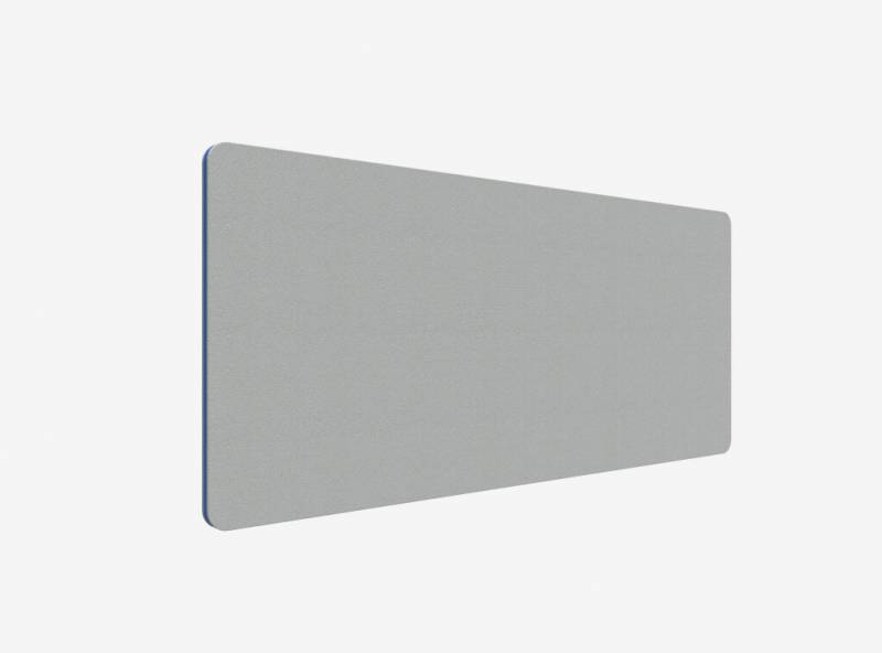 Lintex Edge Table bordskærmvæg 160x70cm grå med blå liste