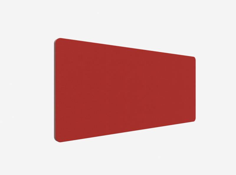 Lintex Edge Table bordskærmvæg 160x70cm rød med grå liste