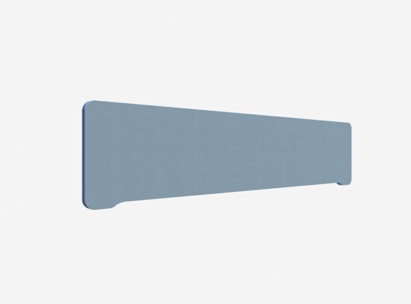 Lintex Edge Table bordskærmvæg 180x40cm dueblå med blå liste
