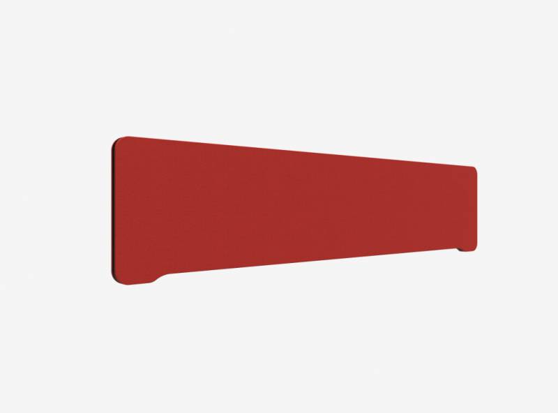 Lintex Edge Table bordskærmvæg 180x40cm rød med sort liste
