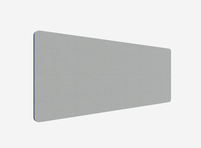 Lintex Edge Table bordskærmvæg 180x70cm grå med blå liste
