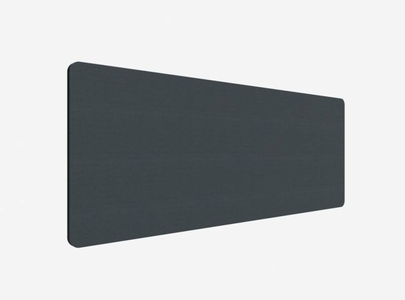 Lintex Edge Table bordskærmvæg 180x70cm mørk grå med sort liste