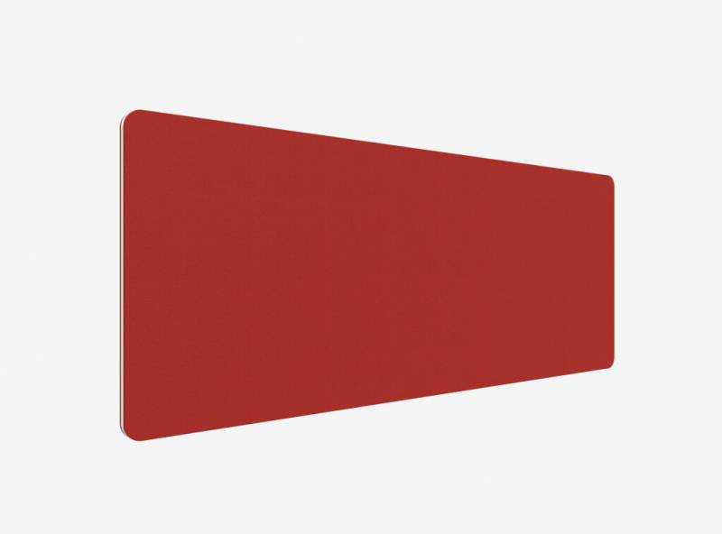 Lintex Edge Table bordskærmvæg 180x70cm rød med hvid liste