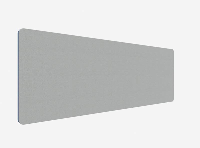 Lintex Edge Table bordskærmvæg 200x70cm grå med blå liste