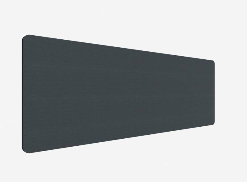 Lintex Edge Table bordskærmvæg 200x70cm mørk grå med sort liste