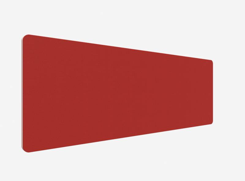 Lintex Edge Table bordskærmvæg 200x70cm rød med hvid liste