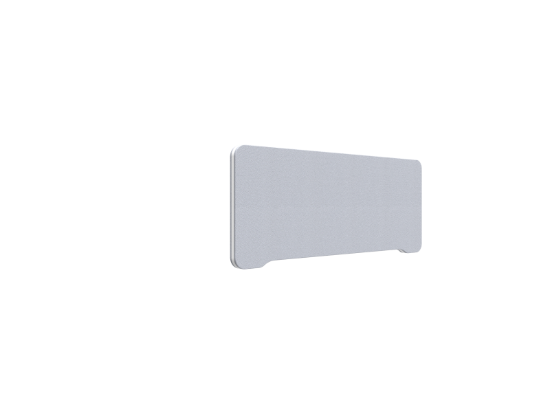 Lintex Edge bordskærmvæg 100x40cm lys grå med hvid liste