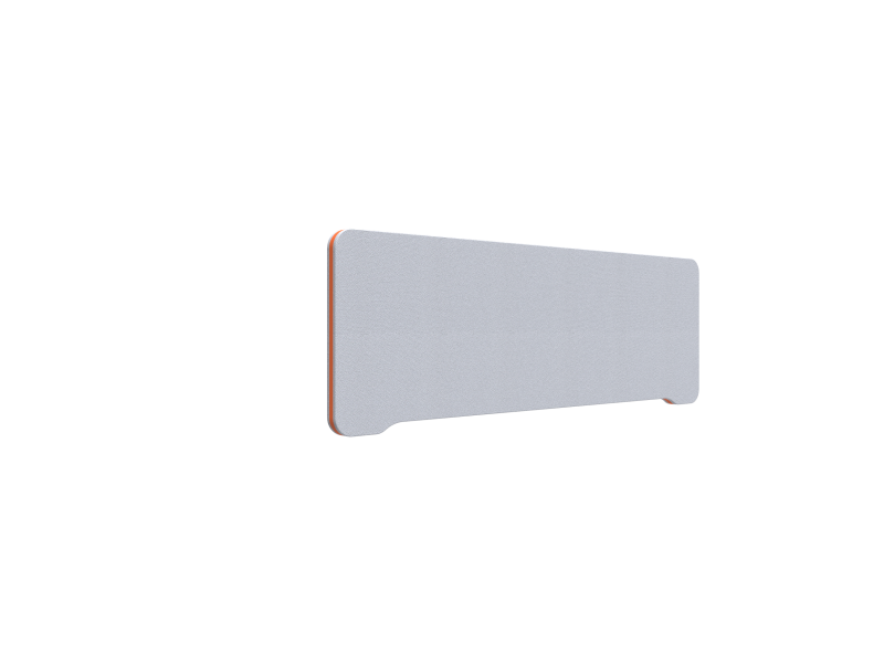 Lintex Edge Table bordskærmvæg 120x40cm lys grå med orange liste