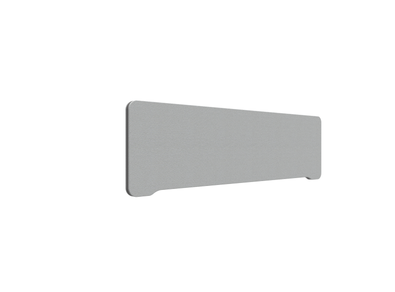 Lintex Edge Table bordskærmvæg 140x40cm grå med mørkegrå liste