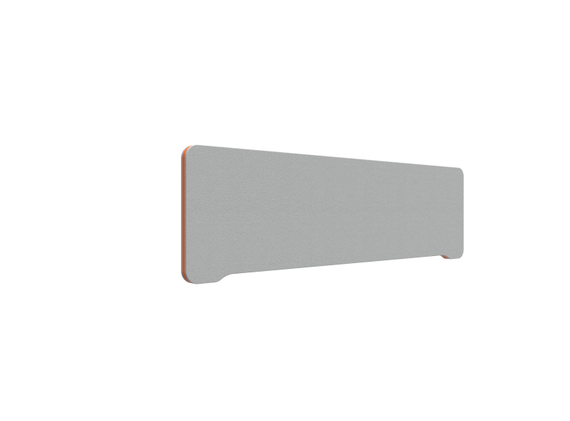 Lintex Edge Table bordskærmvæg 140x40cm grå med orange liste