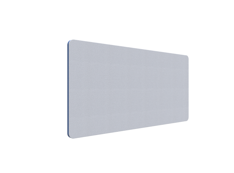 Lintex Edge Table bordskærmvæg 140x70cm lys grå med blå liste