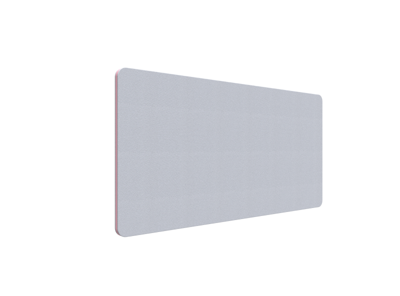 Lintex Edge Table bordskærmvæg 140x70cm lys grå med rosa liste