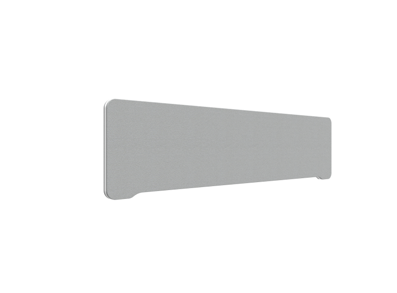 Lintex Edge Table bordskærmvæg 160x40cm grå med hvid liste