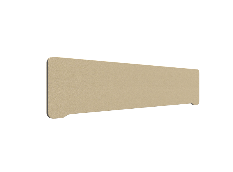 Lintex Edge Table bordskærmvæg 180x40cm beige med mørkegrå liste