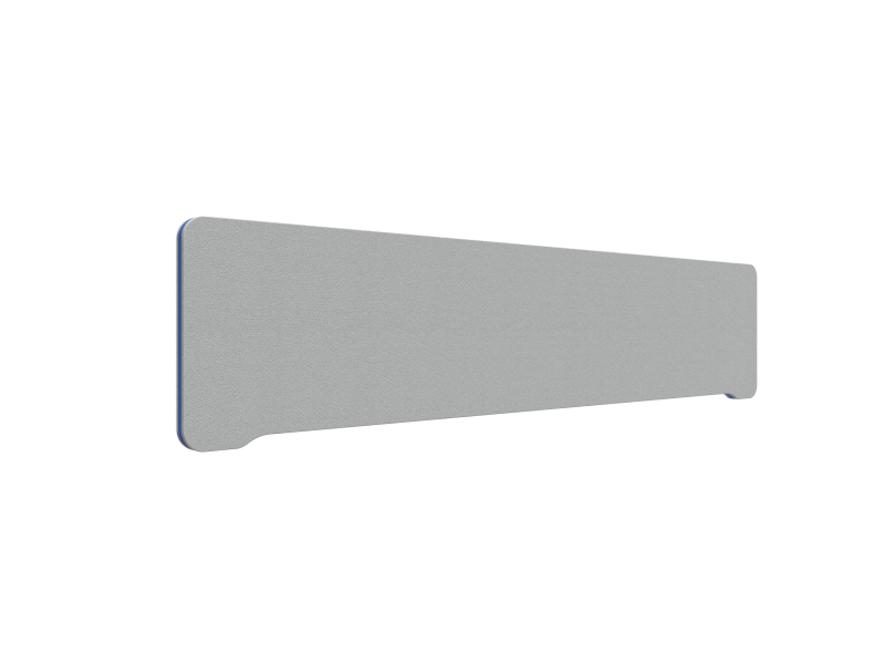 Lintex Edge Table bordskærmvæg 180x40cm grå med blå liste