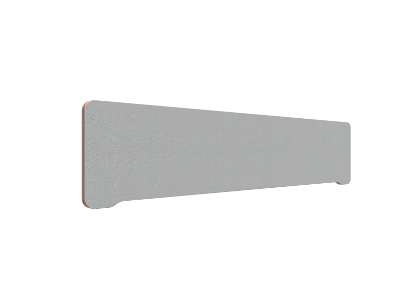 Lintex Edge Table bordskærmvæg 180x40cm grå med orange liste
