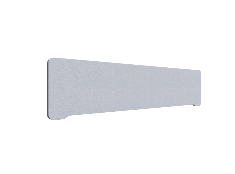 Lintex Edge Table bordskærmvæg 180x40cm lys grå med mørkegrå liste