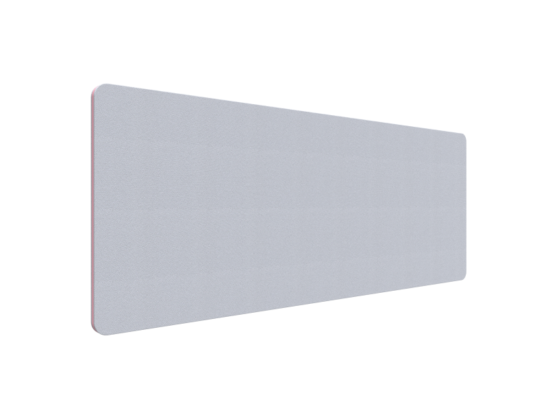 Lintex Edge Table bordskærmvæg 180x70cm lys grå med rosa liste