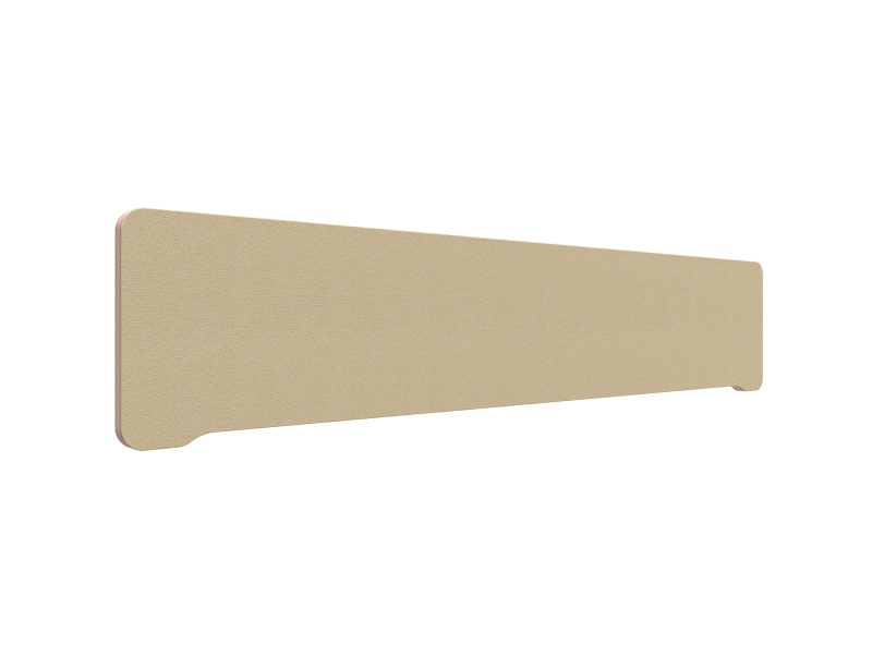 Lintex Edge Table bordskærmvæg 200x40cm beige med rosa liste