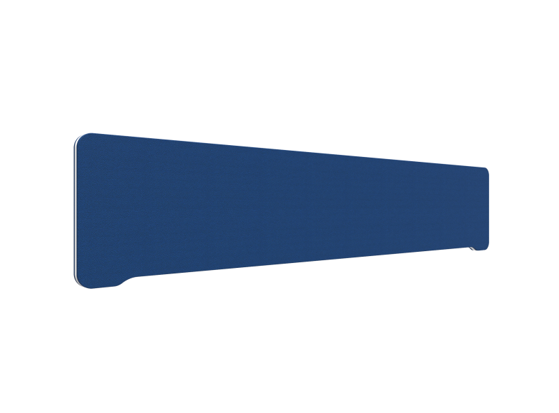 Lintex Edge Table bordskærmvæg 200x40cm blå med hvid liste