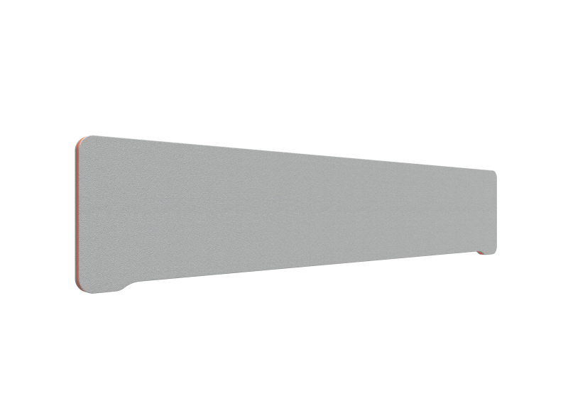 Lintex Edge Table bordskærmvæg 200x40cm grå med orange liste
