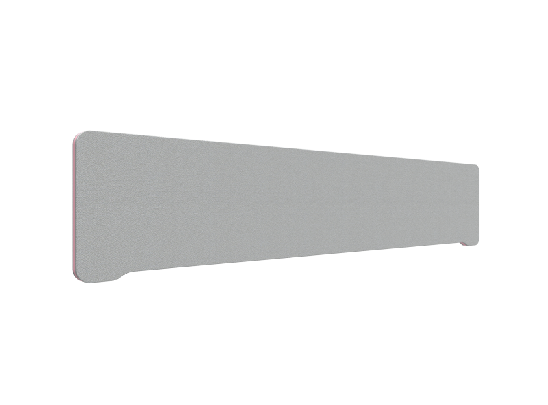 Lintex Edge Table bordskærmvæg 200x40cm grå med rosa liste
