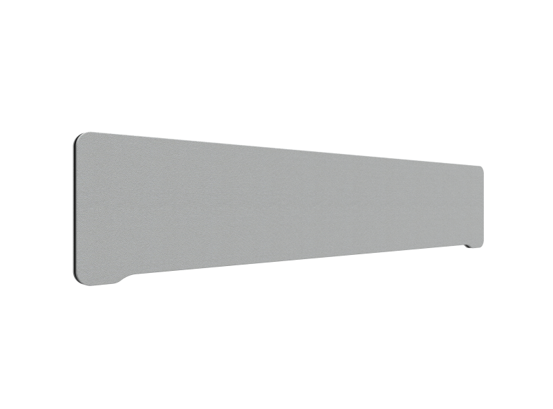 Lintex Edge Table bordskærmvæg 200x40cm grå med sort liste