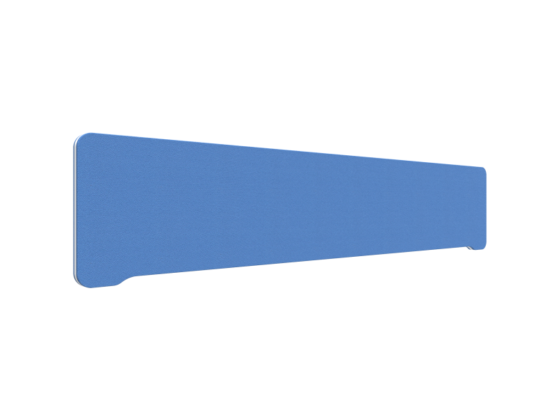 Lintex Edge Table bordskærmvæg 200x40cm koboltblå med hvid liste