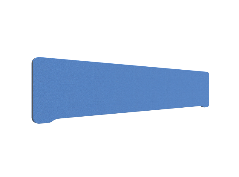 Lintex Edge Table bordskærmvæg 200x40cm koboltblå med mørkegrå liste