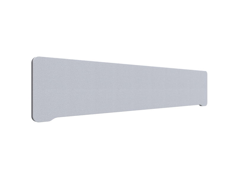 Lintex Edge Table bordskærmvæg 200x40cm lys grå med mørkegrå liste