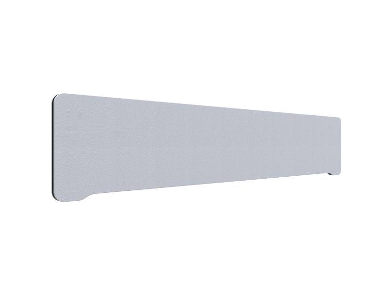 Lintex Edge Table bordskærmvæg 200x40cm lys grå med sort liste
