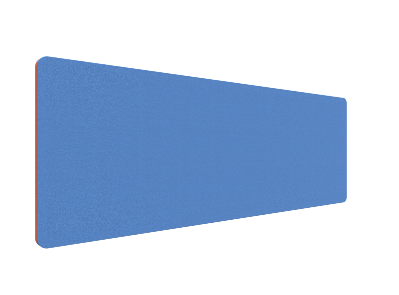 Lintex Edge Table bordskærmvæg 200x70cm koboltblå med orange liste