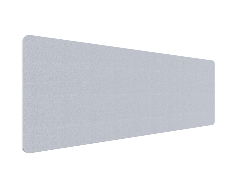 Lintex Edge Table bordskærmvæg 200x70cm lys grå med hvid liste