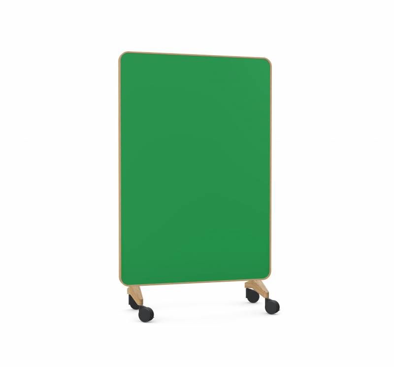 Lintex Frame Mobile Silk glastavle 120x196cm med egetræsramme Fearless, grøn