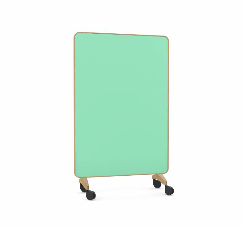 Lintex Frame Mobile Silk glastavle 120x196cm med egetræsramme Free, mint grøn