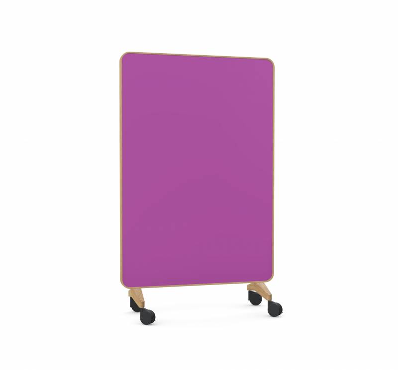 Lintex Frame Mobile Silk glastavle 120x196cm med egetræsramme Vivid, violet