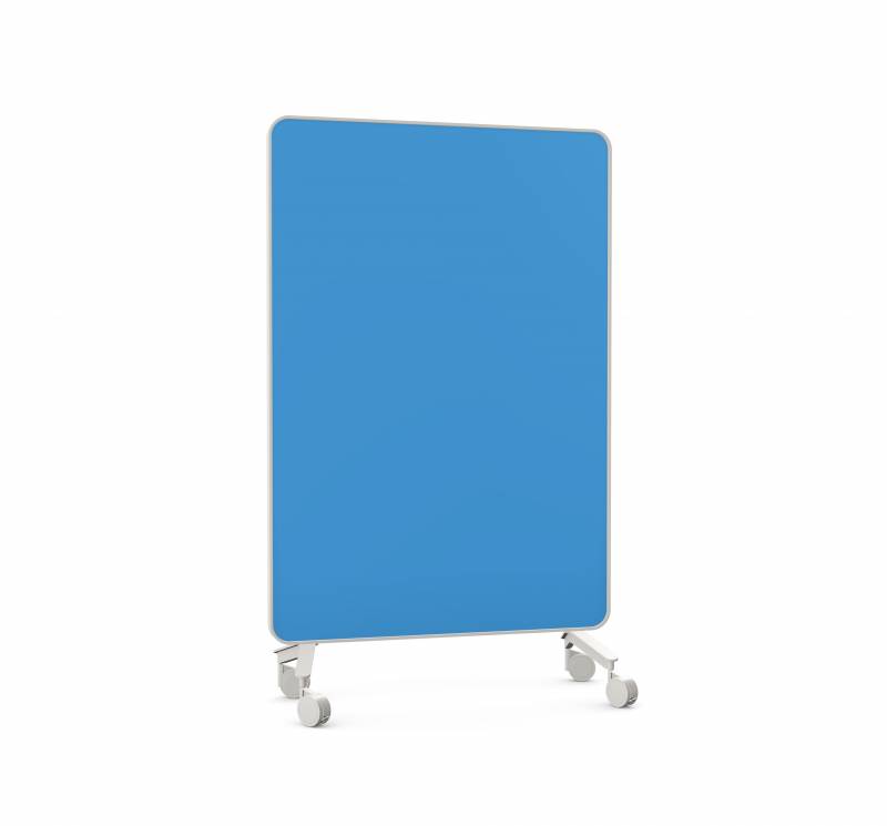 Lintex Frame Mobile Silk glastavle 120x196cm med grå ramme Daring, blå
