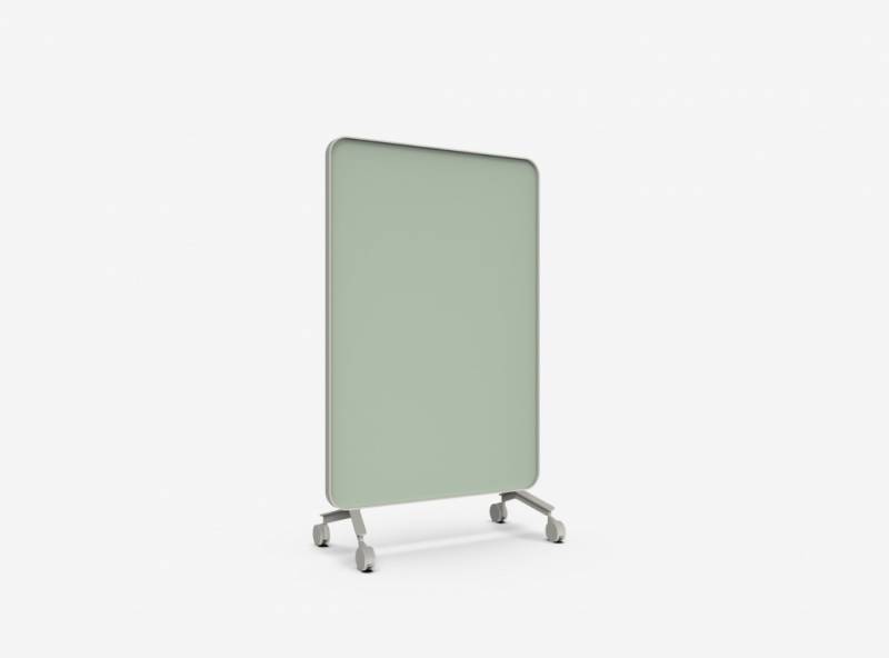 Lintex Frame Mobile Silk glastavle 120x196cm med grå ramme Fair, lys grøn