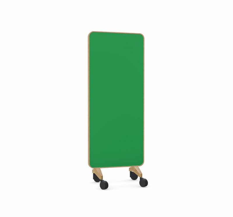 Lintex Frame Mobile Silk glastavle 75x196cm med egetræsramme Fearless, grøn
