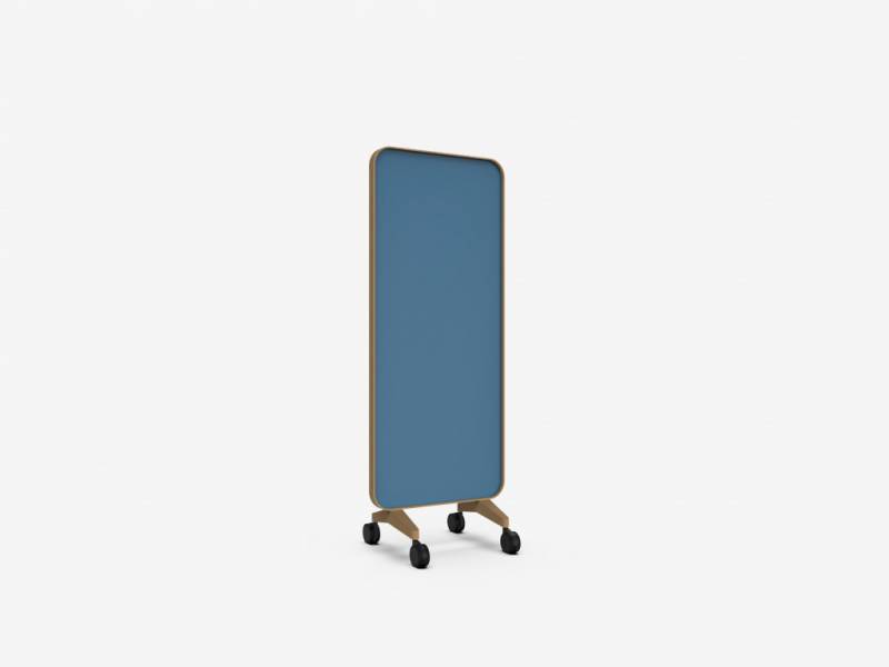 Lintex Frame Mobile Silk glastavle 75x196cm med egetræsramme Peaceful, blå
