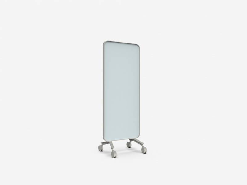 Lintex Frame Mobile Silk glastavle 75x196cm med grå ramme Crisp, dueblå