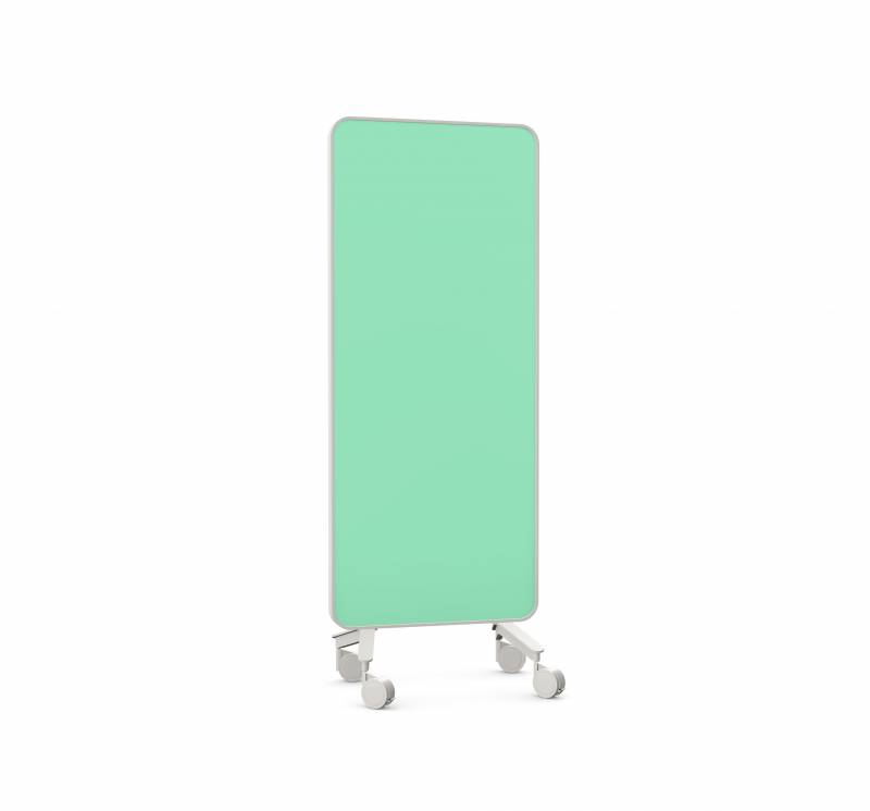 Lintex Frame Mobile Silk glastavle 75x196cm med grå ramme Free, mint grøn