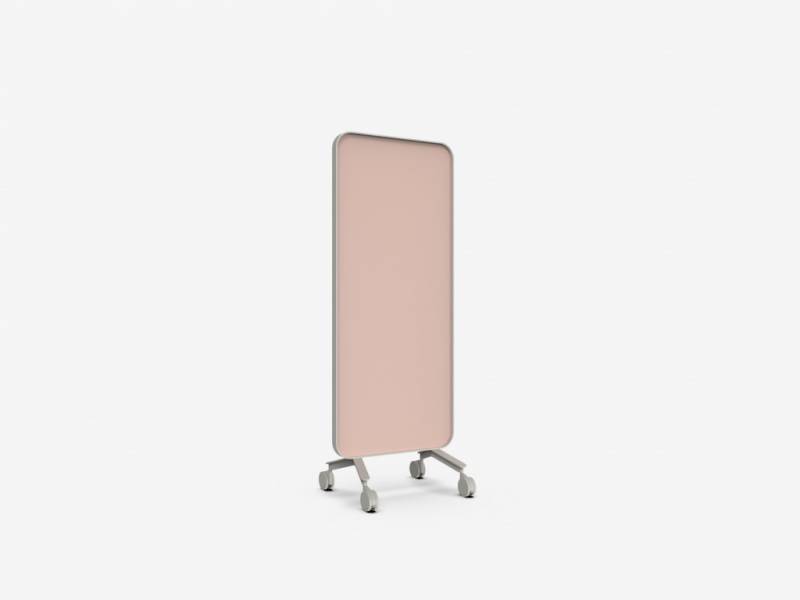 Lintex Frame Mobile Silk glastavle 75x196cm med grå ramme Naive, rosa