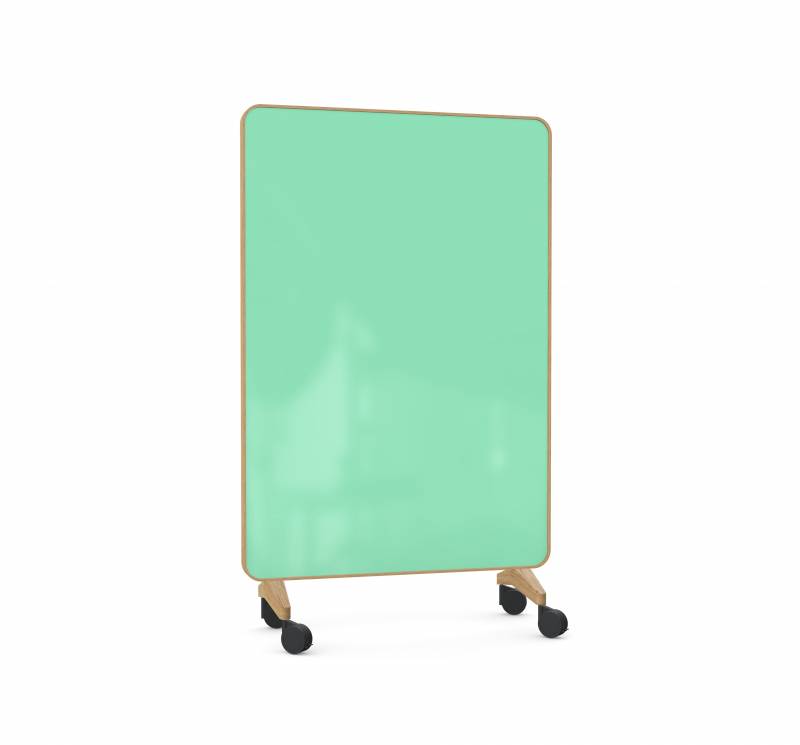 Lintex Frame Mobile glastavle 120x196cm med eg ramme Free, mint grøn