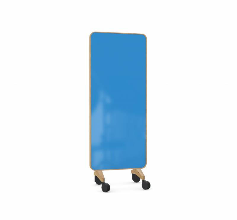 Lintex Frame Mobile glastavle 75x196cm med eg ramme Daring, blå