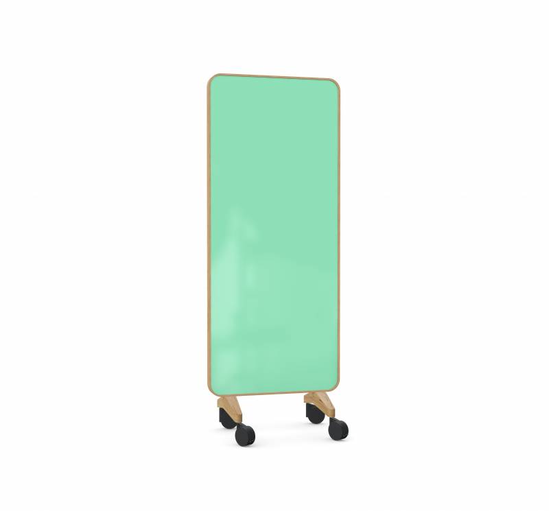 Lintex Frame Mobile glastavle 75x196cm med eg ramme Free, mint grøn