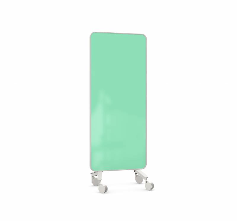 Lintex Frame Mobile glastavle 75x196cm med grå ramme Free, mint grøn