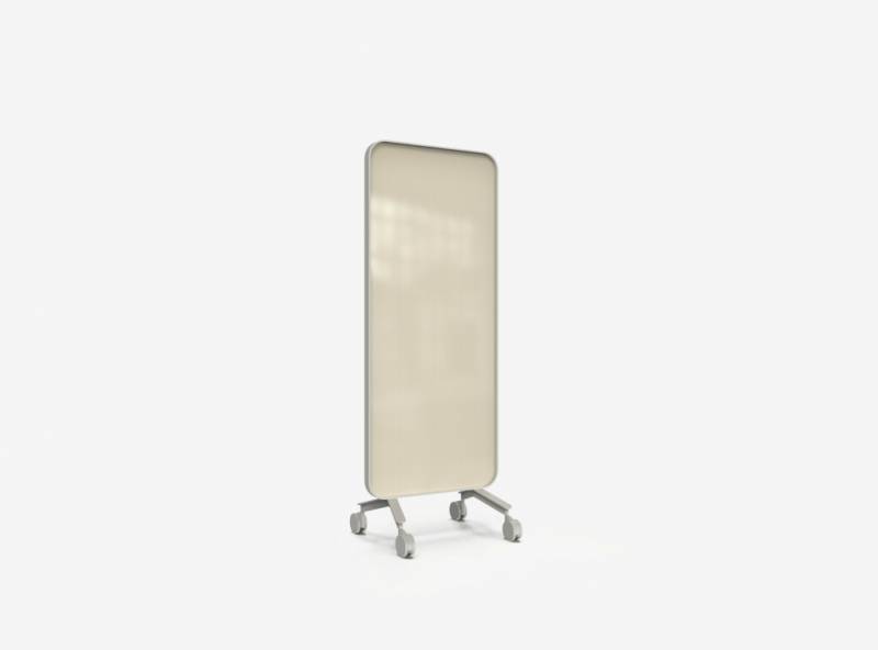 Lintex Frame Mobile glastavle 75x196cm med grå ramme Mild, beige